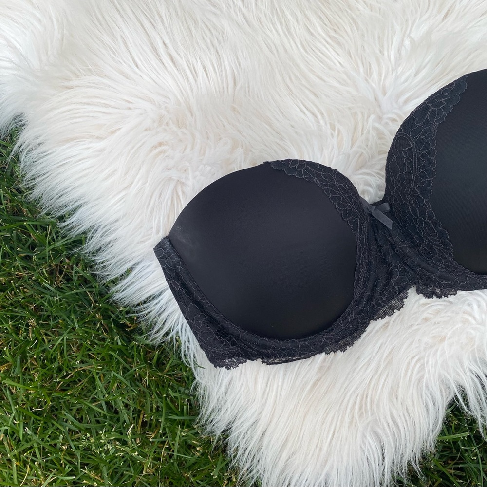 Victorias Secret dream angels black strapless 34DD